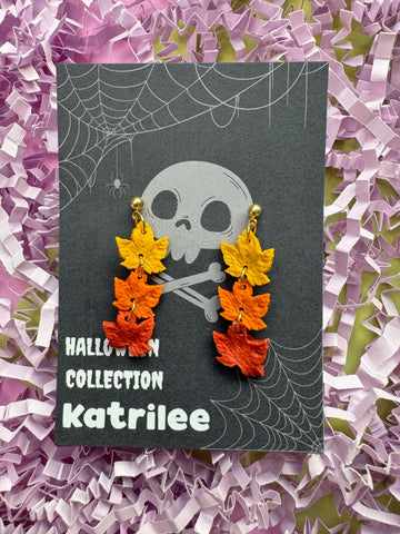 Autumn Maple Leaf Dangle earrings