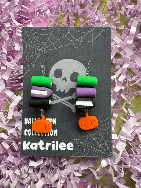 Halloween Book Stack Earrings