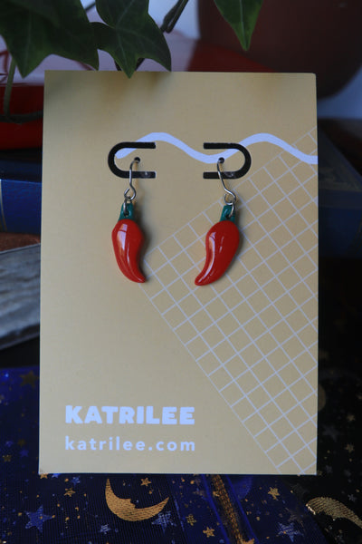 RARE25 Spicy Chilli Pepper Earrings