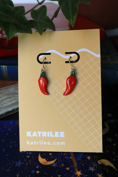 RARE25 Spicy Chilli Pepper Earrings