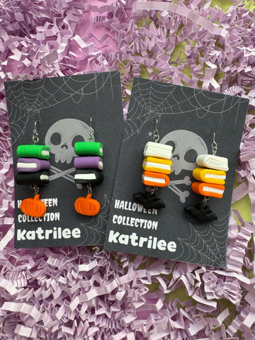 Halloween Book Stack Earrings