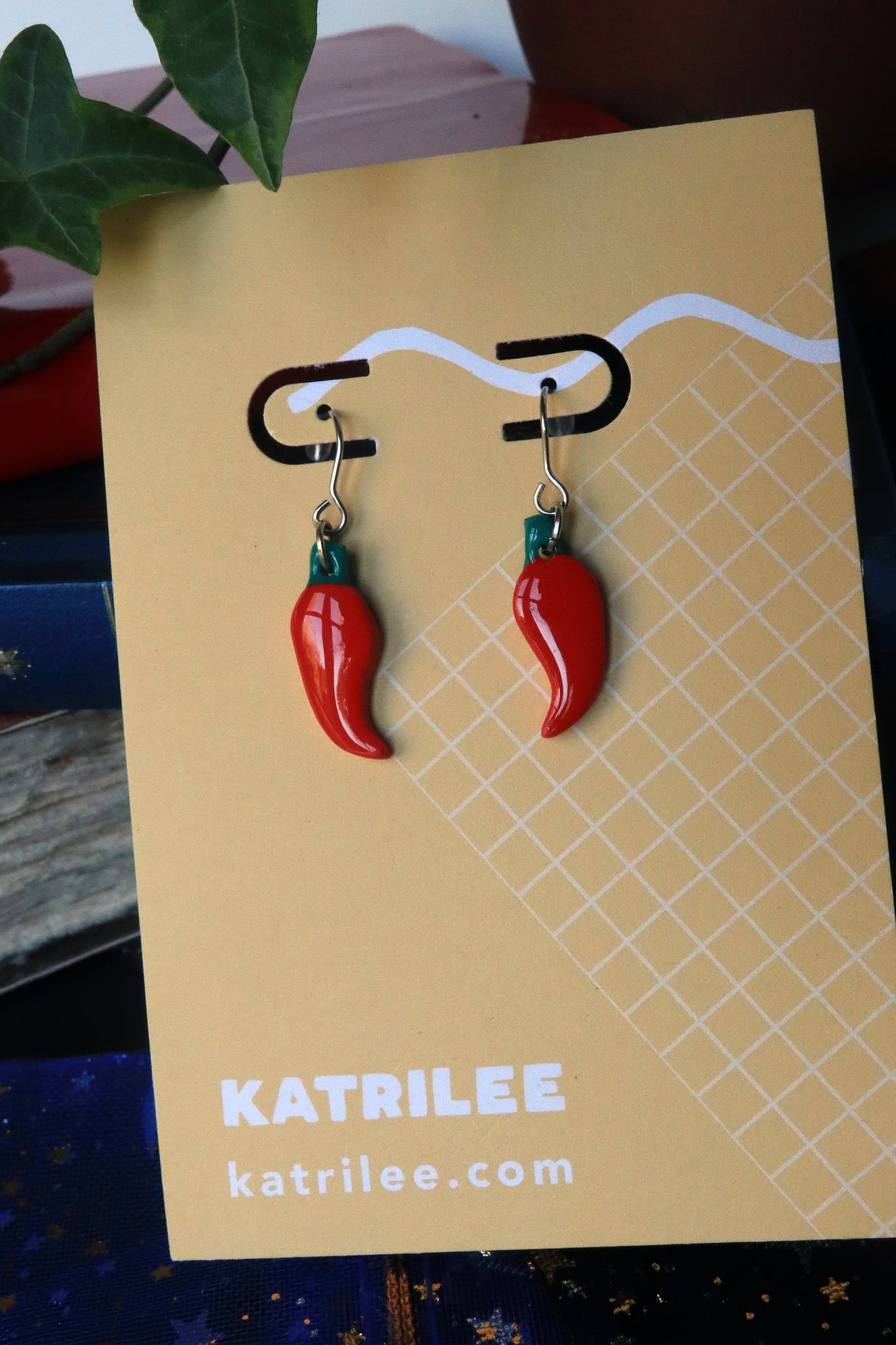 RARE25 Spicy Chilli Pepper Earrings