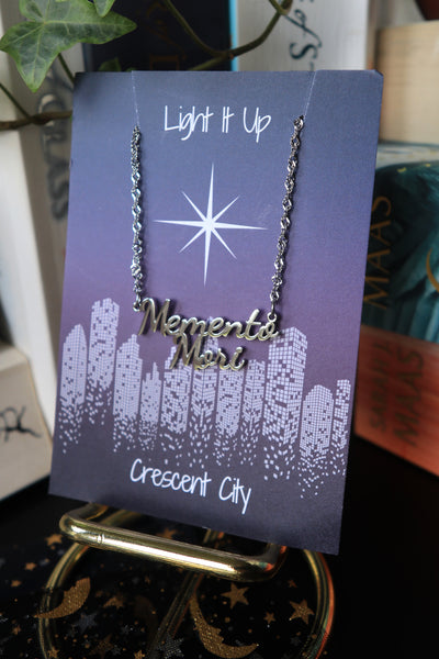 Officially Licenced Crescent City Memento Mori Necklace - Gold and Silver